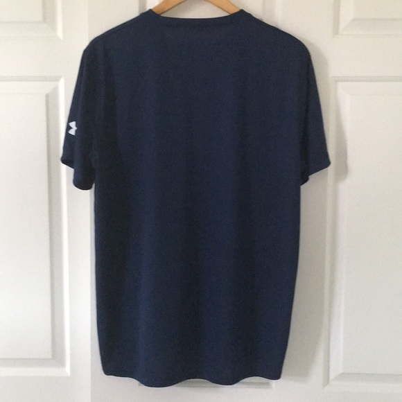 Under Armour Heatgear T-Shirt Men’s Navy Large - Picture 2 of 4